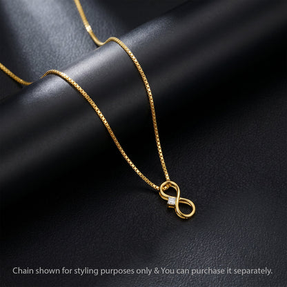 Gold Akalmash Solitaire Lab Grown Diamond Convertible Rakhi Pendant