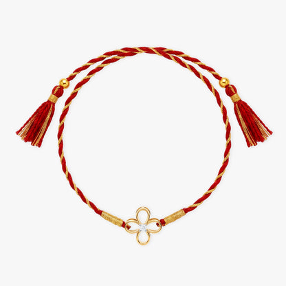 Gold Udbhav Solitaire Lab Grown Diamond Convertible Rakhi Pendant