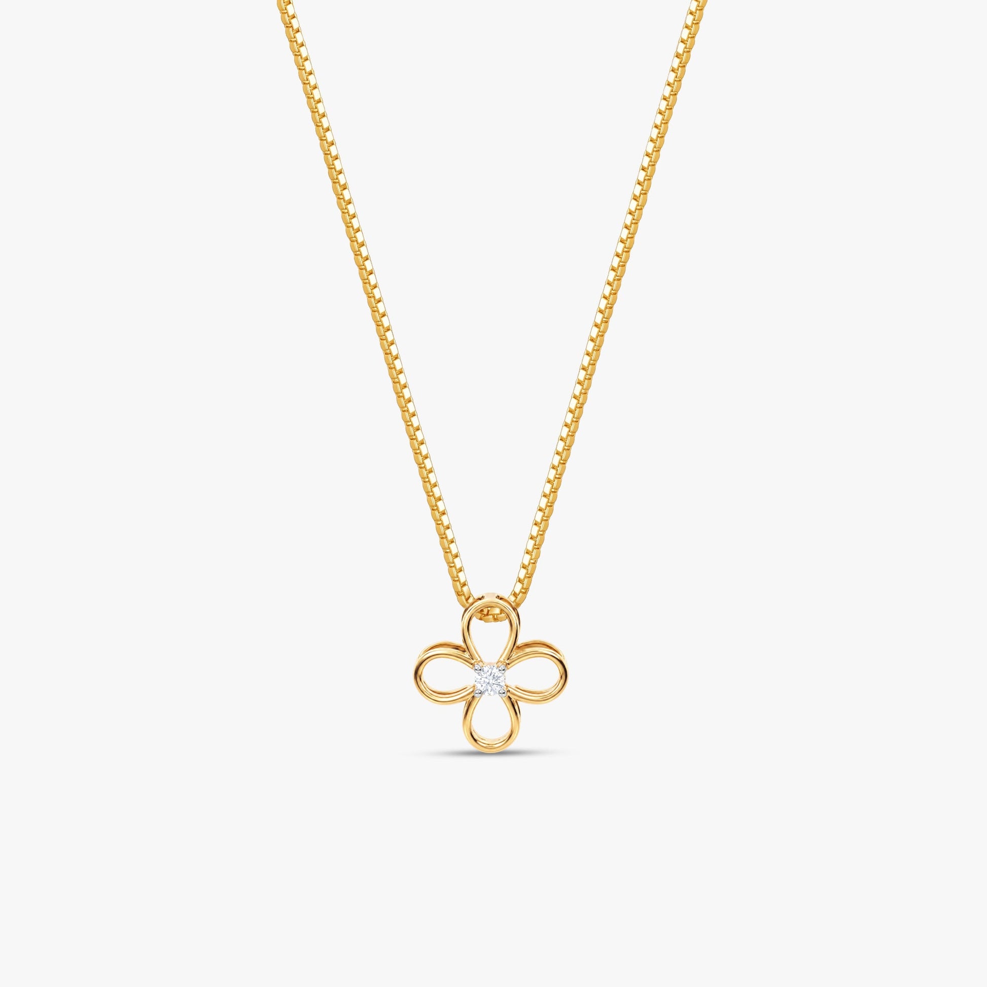 Gold Udbhav Solitaire Lab Grown Diamond Convertible Rakhi Pendant