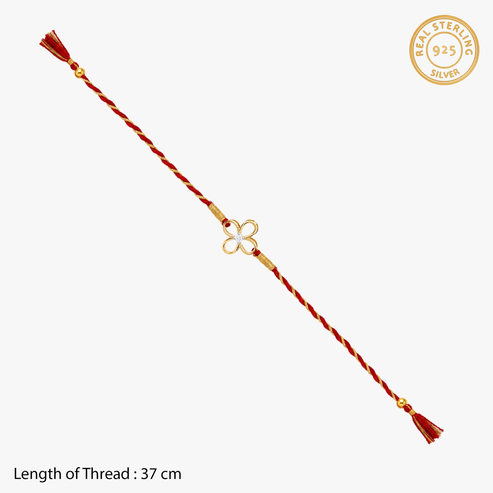 Gold Udbhav Solitaire Lab Grown Diamond Convertible Rakhi Pendant