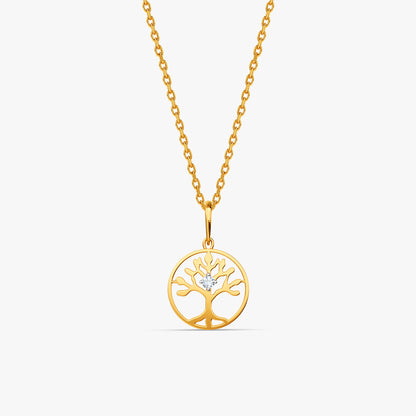 Gold Eden Arbo Lab Grown Diamond Pendant