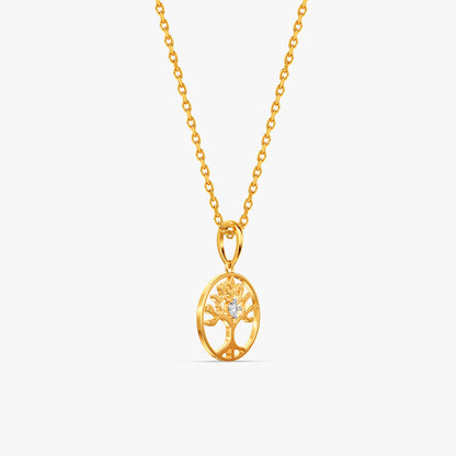 Gold Eden Arbo Lab Grown Diamond Pendant