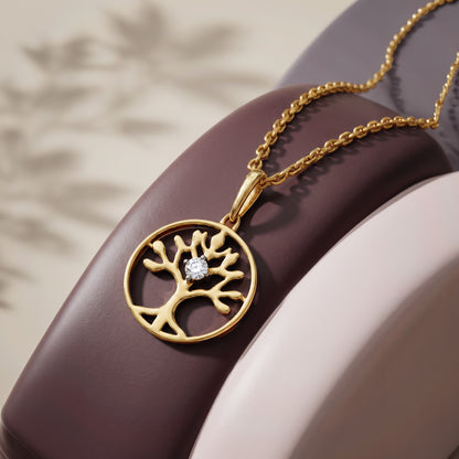 Gold Eden Arbo Lab Grown Diamond Pendant