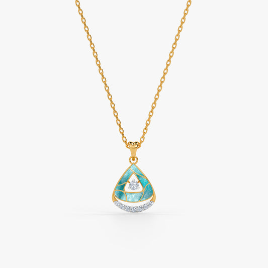 Gold Kubbe Lab Grown Diamond Pendant