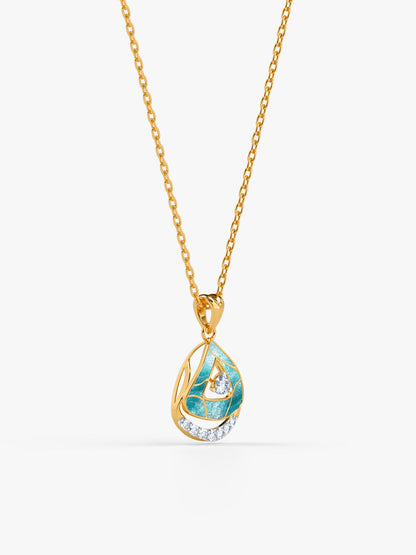 Gold Kubbe Lab Grown Diamond Pendant