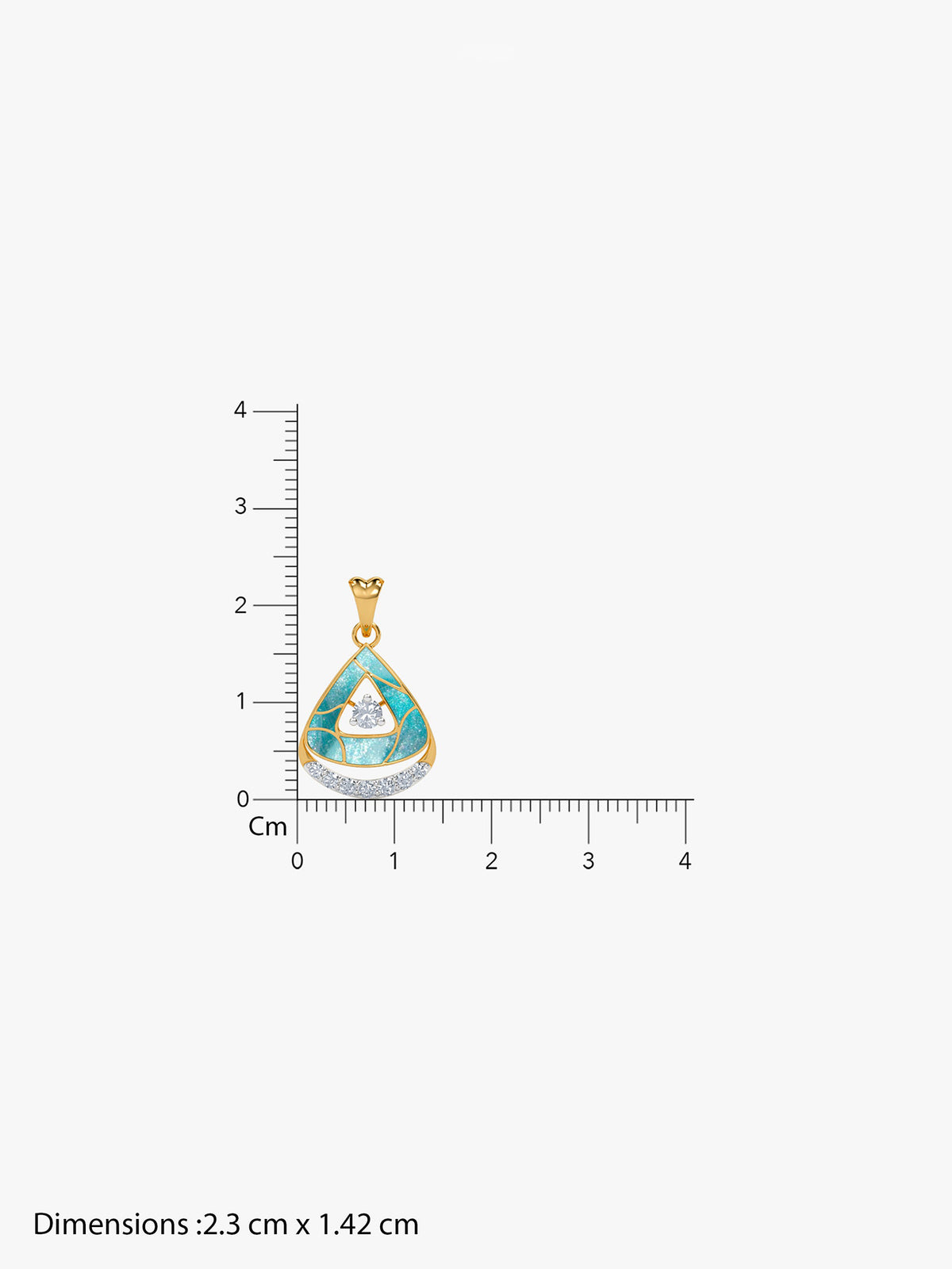 Gold Kubbe Lab Grown Diamond Pendant