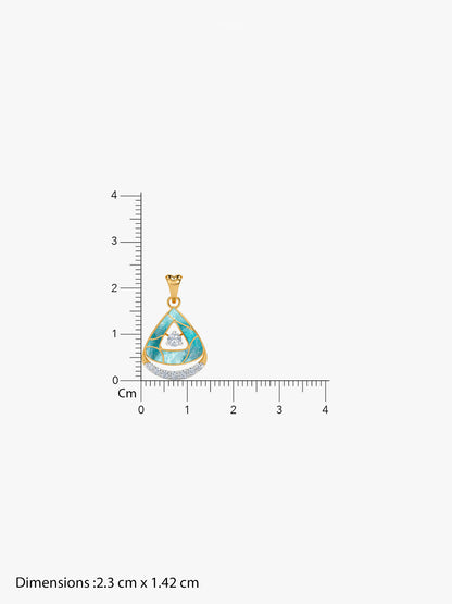 Gold Kubbe Lab Grown Diamond Pendant