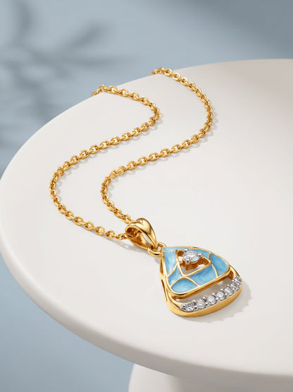 Gold Kubbe Lab Grown Diamond Pendant