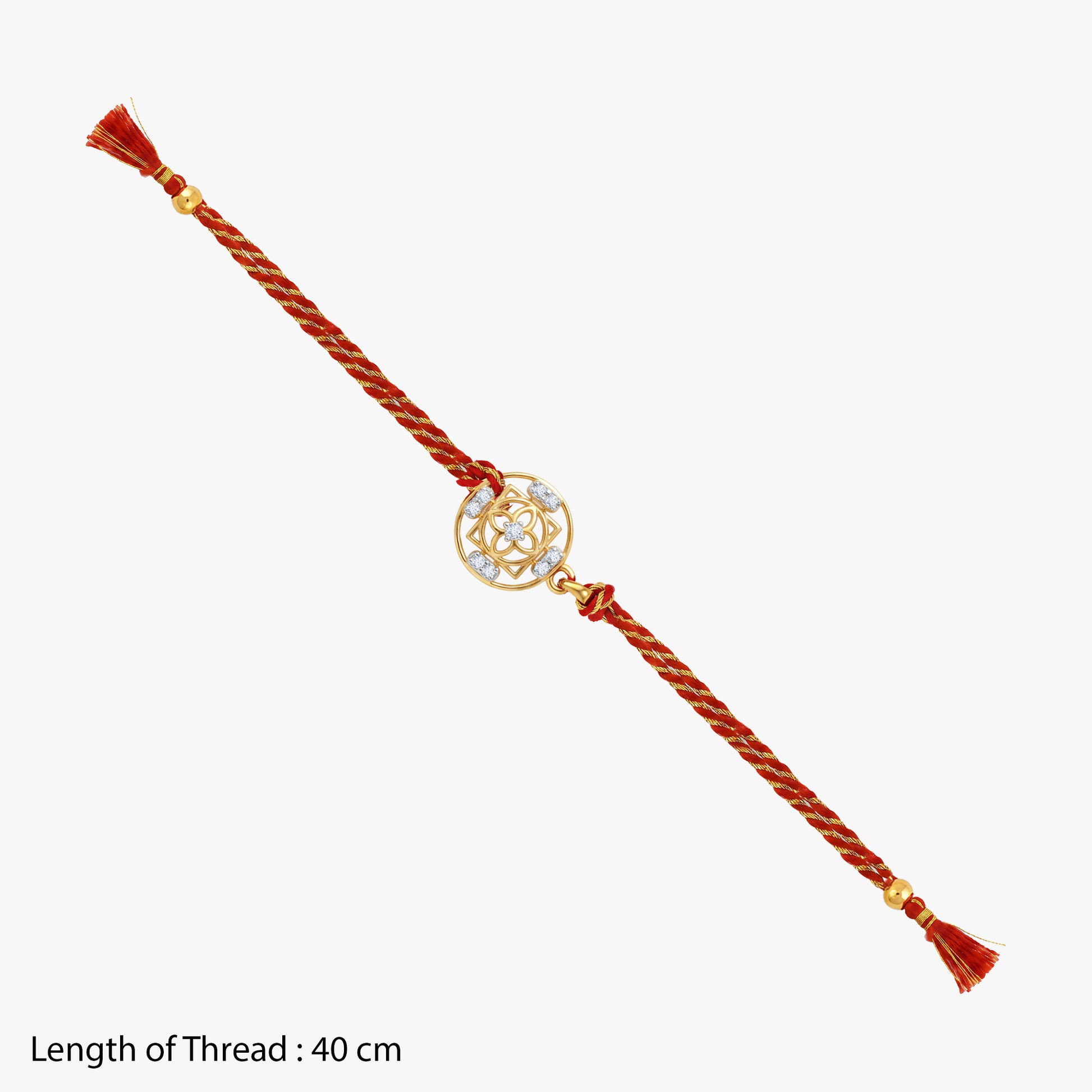 Gold Circle of Harmony Lab Grown Diamond Convertible Rakhi Pendant