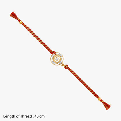 Gold Circle of Harmony Lab Grown Diamond Convertible Rakhi Pendant