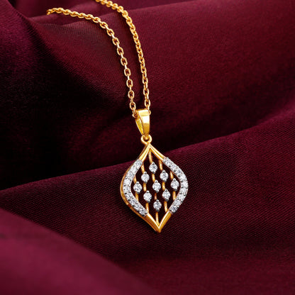 Gold Dreamy Tenderness Diamond Pendant