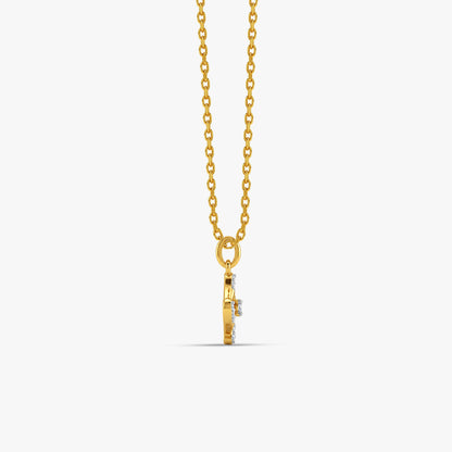 Gold Geometric Stunner Lab Grown Diamond Pendant