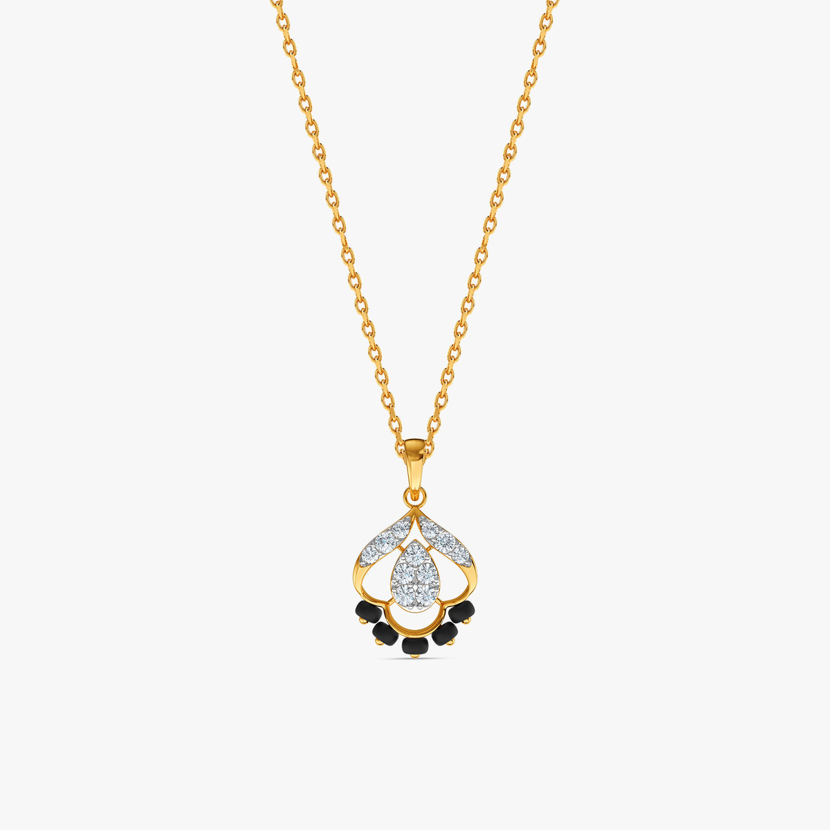Gold Blooming Muse Lab Grown Diamond Pendant