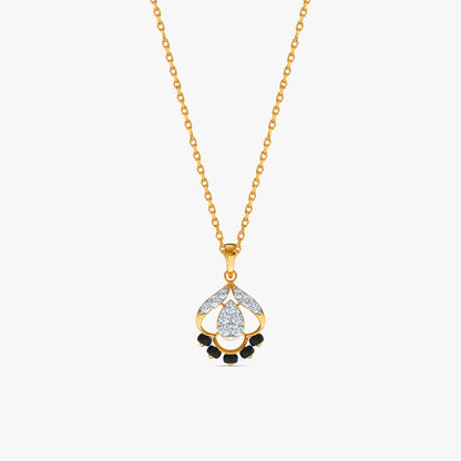 Gold Blooming Muse Lab Grown Diamond Pendant