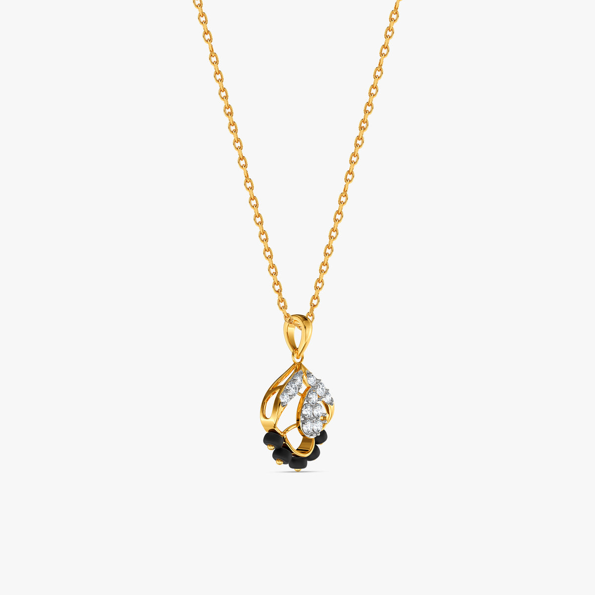 Gold Blooming Muse Lab Grown Diamond Pendant