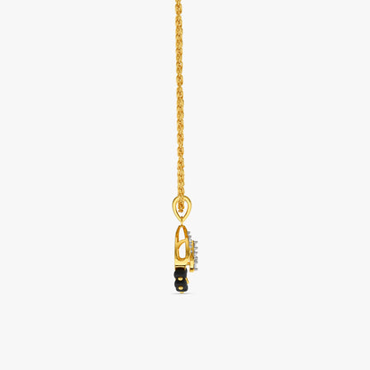 Gold Blooming Muse Lab Grown Diamond Pendant