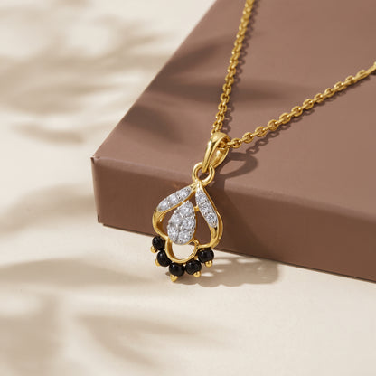 Gold Blooming Muse Lab Grown Diamond Pendant