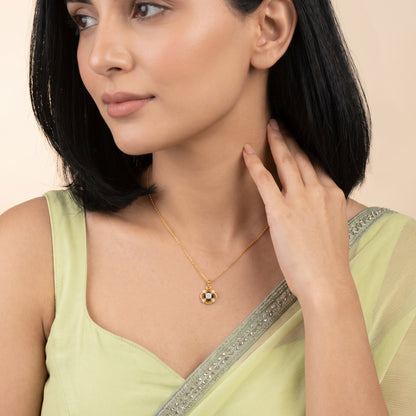 Gold Petals of Love Lab Grown Diamond Pendant