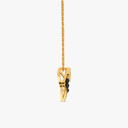 Gold Skybound Lab Grown Diamond Pendant
