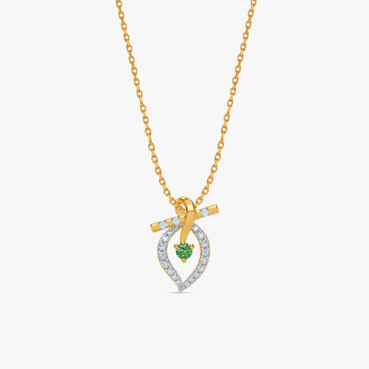 Gold Mohana Murli Lab Grown Diamond Pendant