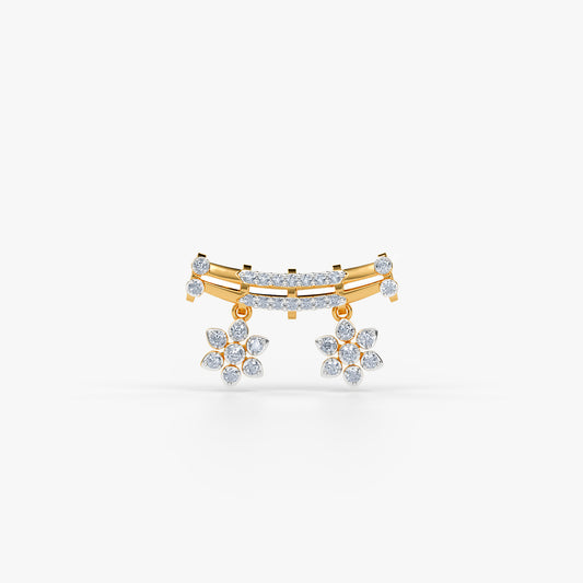 Gold Madhuri Lab Grown Diamond Mangalsutra Pendant