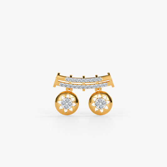 Gold Shalini Lab Grown Diamond Mangalsutra Pendant