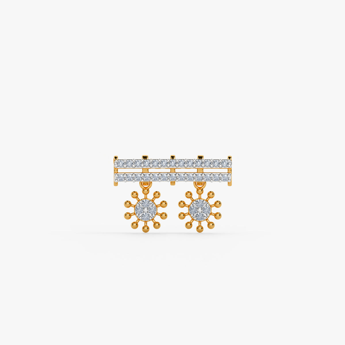 Gold Tanisha Lab Grown Diamond Mangalsutra Pendant