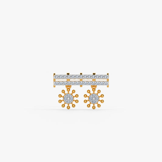 Gold Tanisha Lab Grown Diamond Mangalsutra Pendant