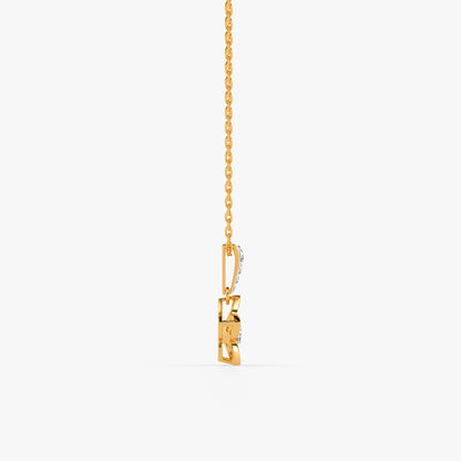 Gold Petal Play Lab Grown Diamond Pendant