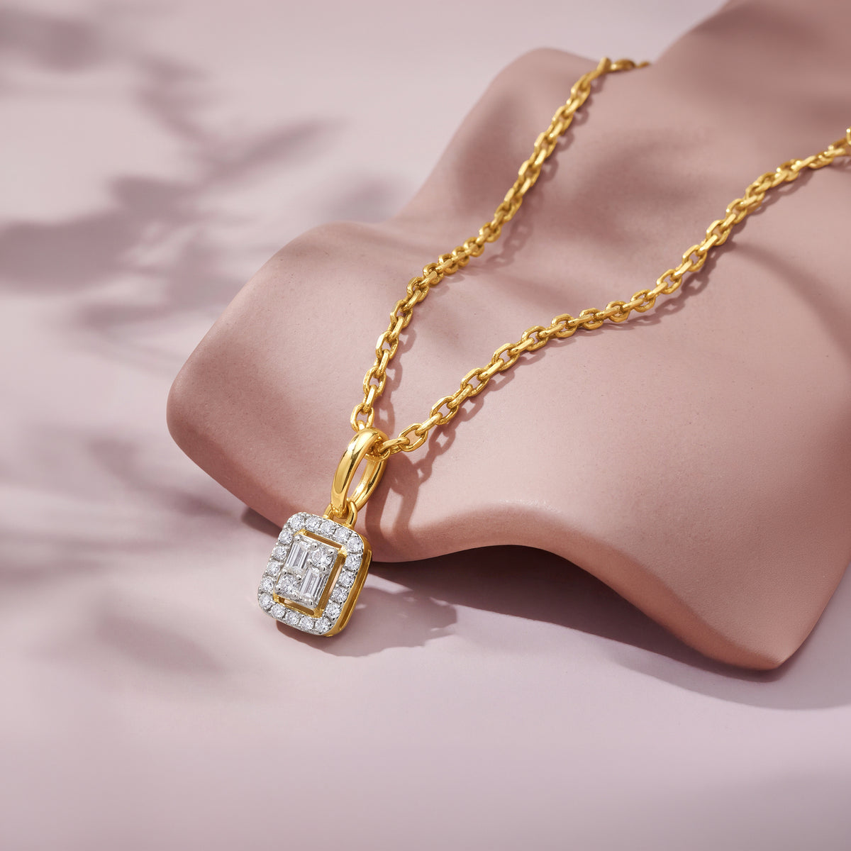 Gold Perfect Grace Lab Grown Diamond Pendant