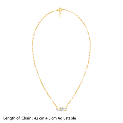 Gold Limitless Love Diamond Necklace