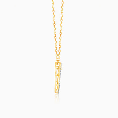 Gold Beloved Simplicity Diamond Pendant