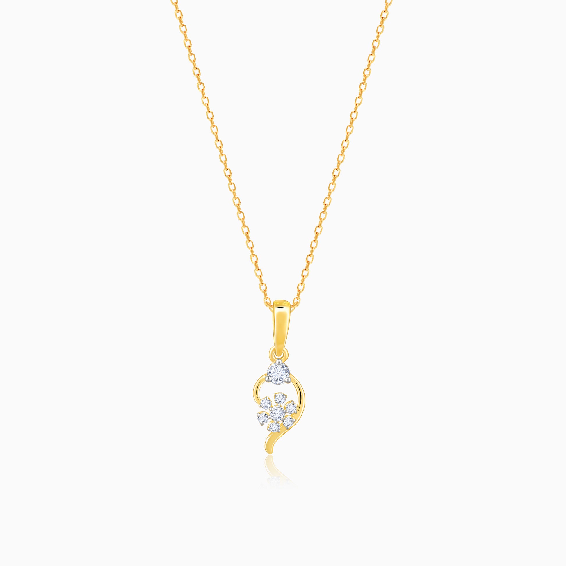 Lab_grown_diamond_Gold_Flawless_Feather_Diamond_Pendant