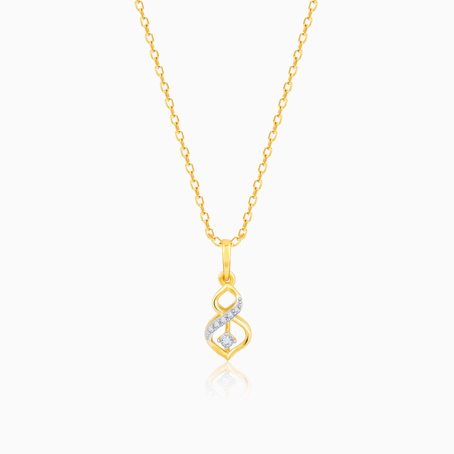 Gold Everlasting Diamond Pendant