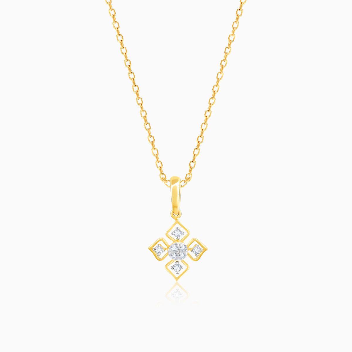 Gold Dazzling Diamond Pendant