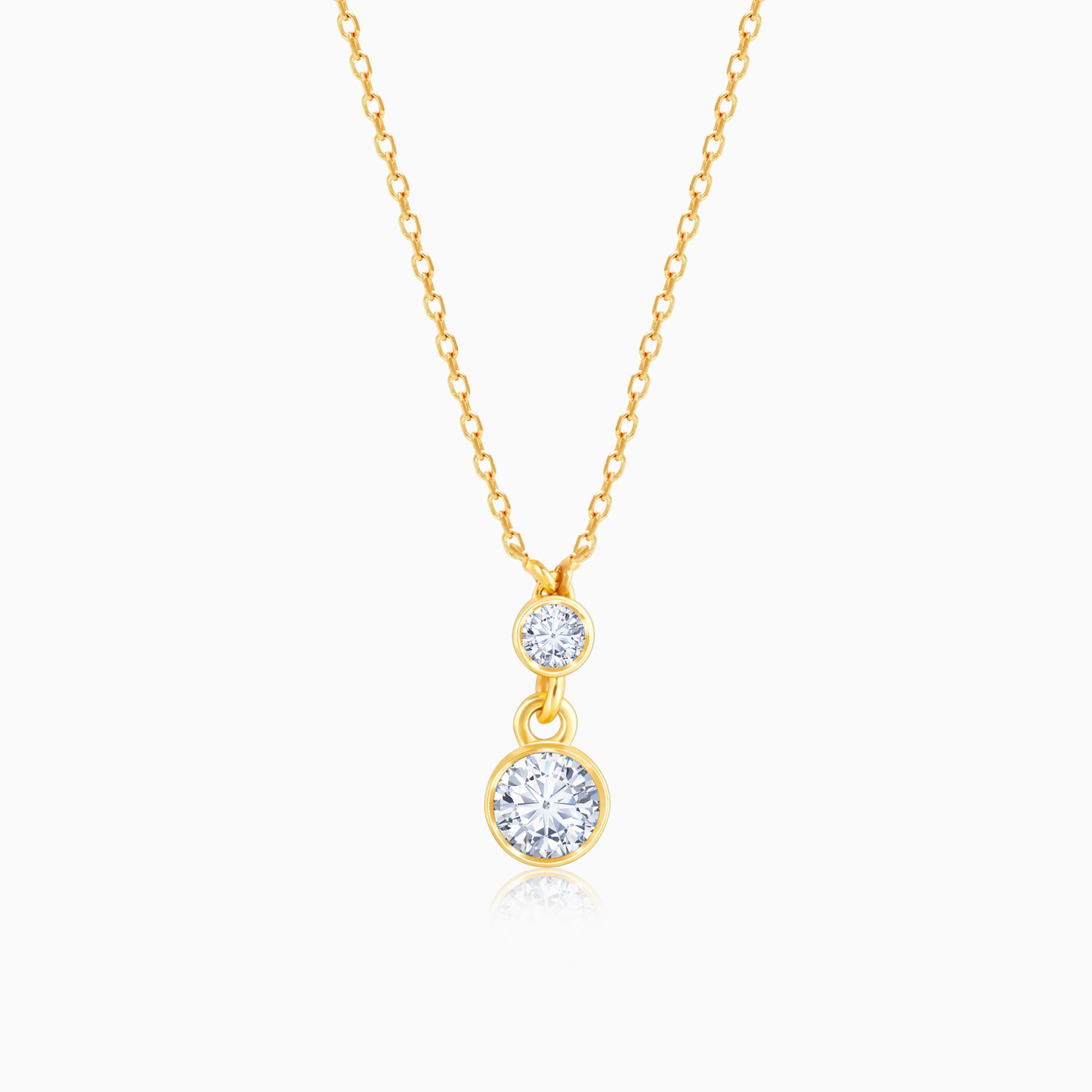 Gold Sumptuous Duet Diamond Necklace