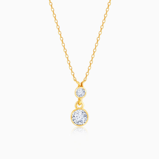 Gold Sumptuous Duet Diamond Necklace