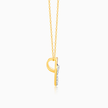 Gold Connected Diamond Pendant