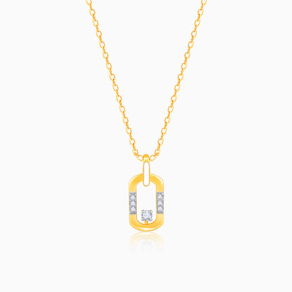 Gold Opal Grace Diamond Pendant