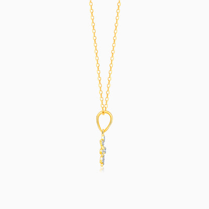 Gold Blossoming Beauty Diamond Pendant