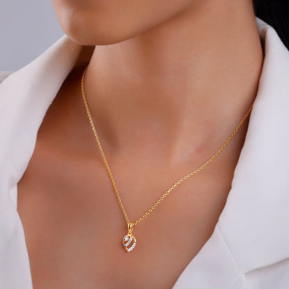 Gold Pearsome Diamond Pendant