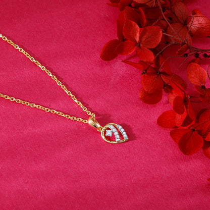 Gold Pearsome Diamond Pendant