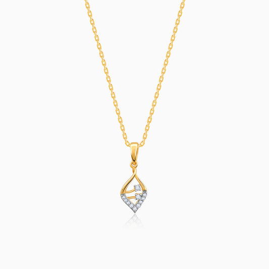 Lab_grown_diamond_Gold_Veil_Diamond_Pendant