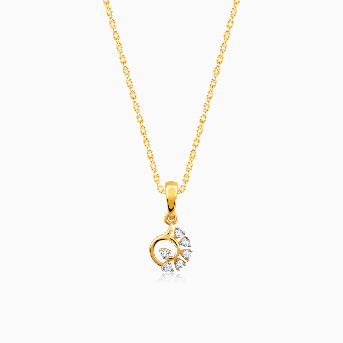 Lab_grown_diamond_Gold_Unfurl_Diamond_Pendant