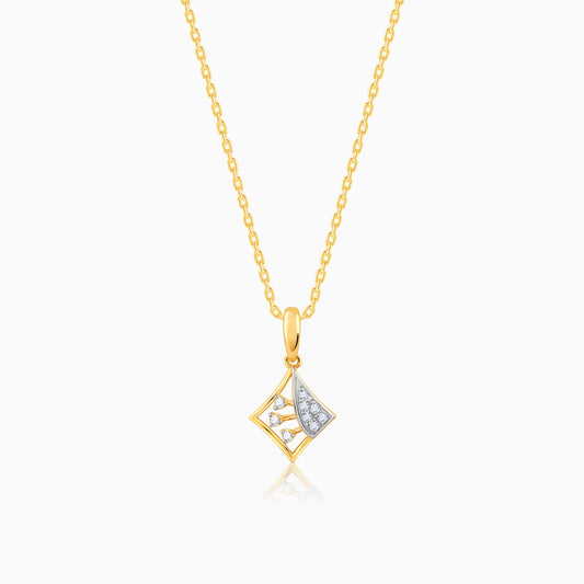 Lab_grown_diamond_Gold_Rhombus_Diamond_Pendant