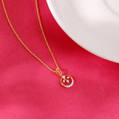 Gold Trance Lab Grown Diamond Pendant