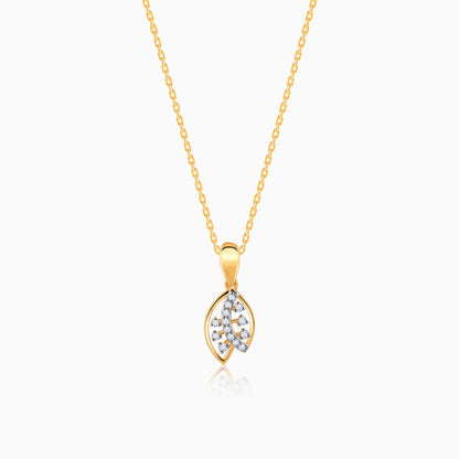 Lab_grown_diamond_Gold_Petioles_Diamond_Pendant