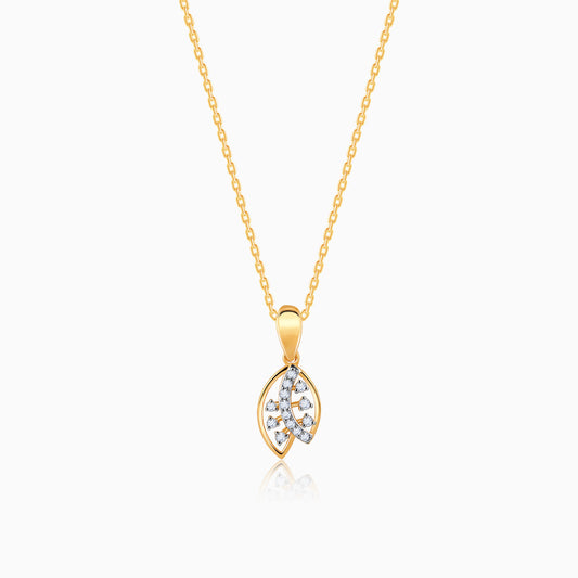 Lab_grown_diamond_Gold_Petioles_Diamond_Pendant