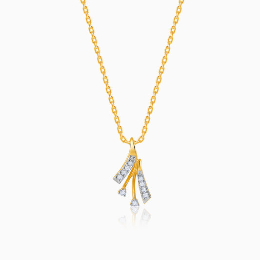 Gold Twogether Diamond Pendant