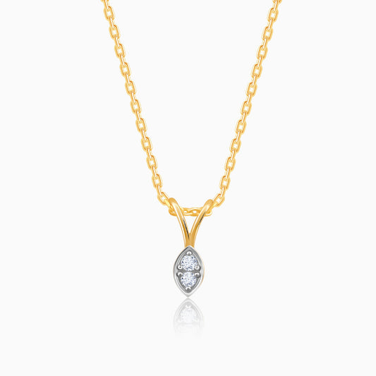 Gold Simply Diamond Pendant